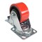 Vestil Polyurethane Swivel With Total Brake Caster 4 In. Diameter x 2 In. Width 792 lb Red/Black CST-VE-4X2PU-SWTB - alternate 8